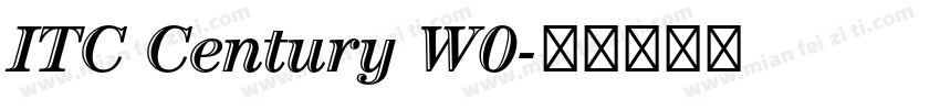 ITC Century W0字体转换